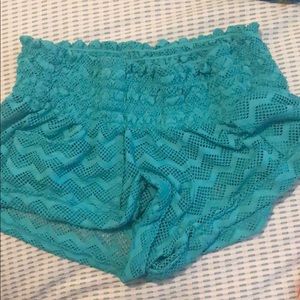 Roxy teal beach shorts